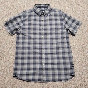 The North Face Shirt Mens Large Grey Plaid Button Down Long Sleeve Campin Hiking